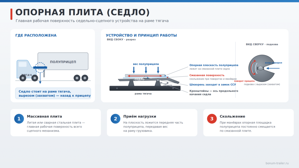 Седло тягача под полуприцеп